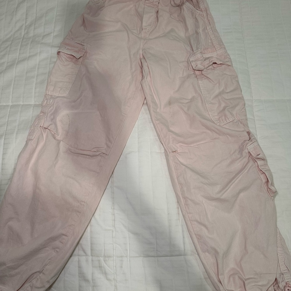 Multi-pocket parachute pants